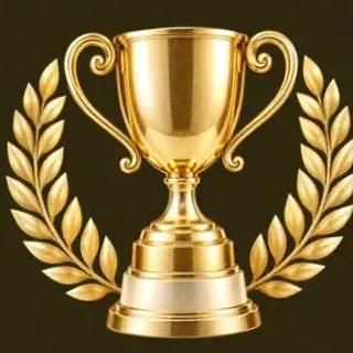 Gold trophy cup — Slotsgem